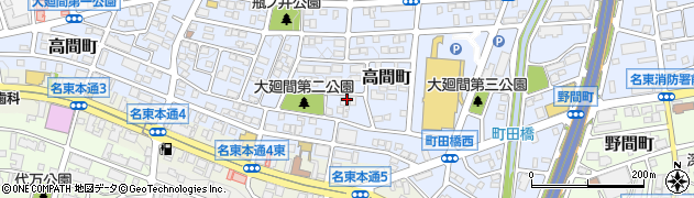 愛知県名古屋市名東区高間町398周辺の地図