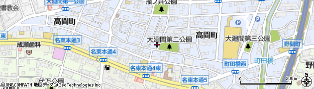 愛知県名古屋市名東区高間町108周辺の地図