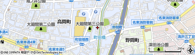 愛知県名古屋市名東区高間町204周辺の地図