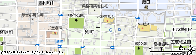 愛知県名古屋市中村区剣町47周辺の地図