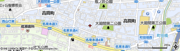 愛知県名古屋市名東区高間町296周辺の地図