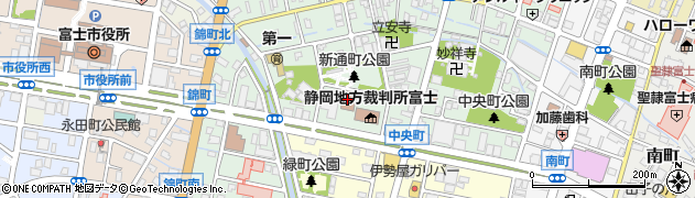 静岡地方法務局　富士支局人権相談周辺の地図