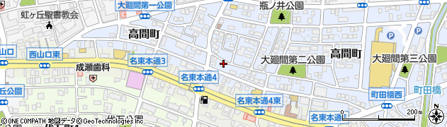 愛知県名古屋市名東区高間町83周辺の地図