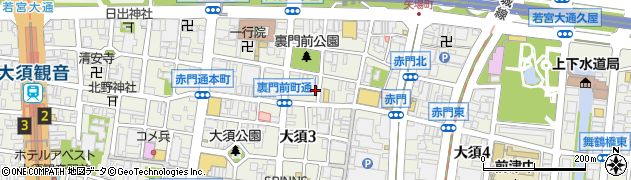 パソコンドック２４　名古屋・大須店周辺の地図