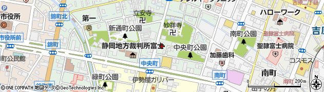 吉原中央町郵便局 ＡＴＭ周辺の地図