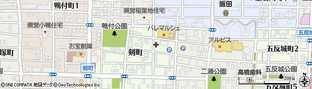 愛知県名古屋市中村区剣町26周辺の地図