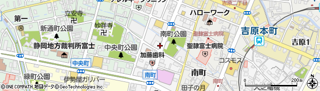 静岡県富士市御幸町周辺の地図