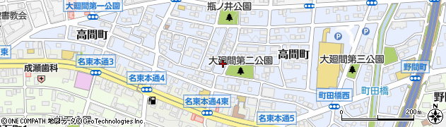 愛知県名古屋市名東区高間町350周辺の地図