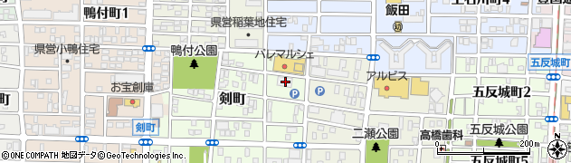 愛知県名古屋市中村区剣町24周辺の地図