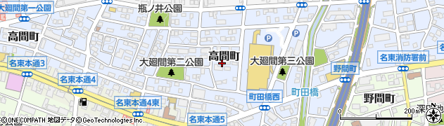 愛知県名古屋市名東区高間町416周辺の地図