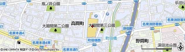 愛知県名古屋市名東区高間町501周辺の地図