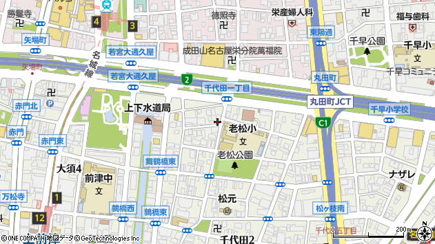 〒460-0012 愛知県名古屋市中区千代田の地図