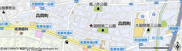 愛知県名古屋市名東区高間町345周辺の地図