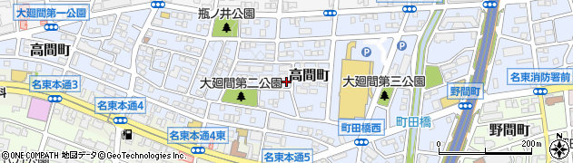 愛知県名古屋市名東区高間町396周辺の地図