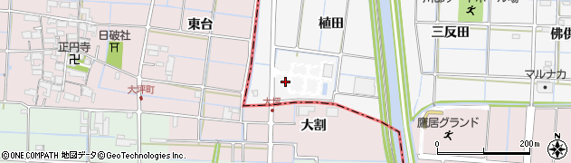愛知県あま市七宝町川部（植田）周辺の地図