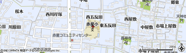 愛知県名古屋市中川区富田町大字千音寺（西五反田）周辺の地図