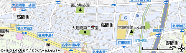 愛知県名古屋市名東区高間町392周辺の地図