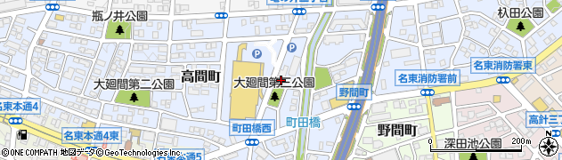 愛知県名古屋市名東区高間町497周辺の地図