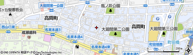 愛知県名古屋市名東区高間町297周辺の地図
