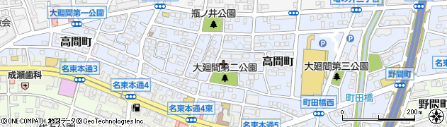 愛知県名古屋市名東区高間町386周辺の地図