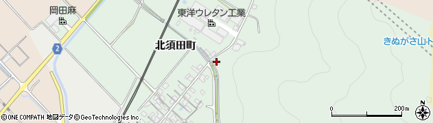 滋賀県東近江市北須田町121周辺の地図