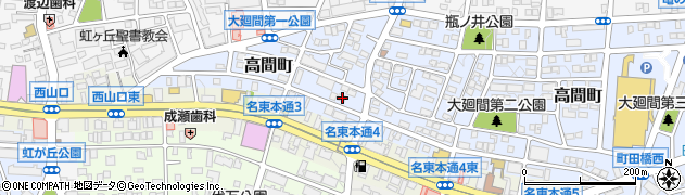 愛知県名古屋市名東区高間町59周辺の地図