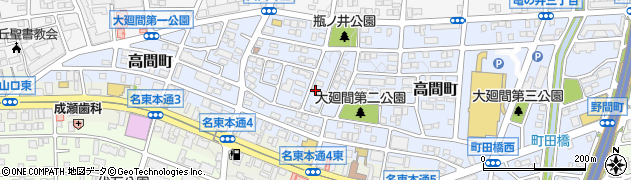 愛知県名古屋市名東区高間町346周辺の地図
