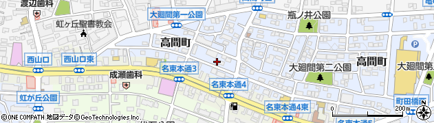 愛知県名古屋市名東区高間町62周辺の地図