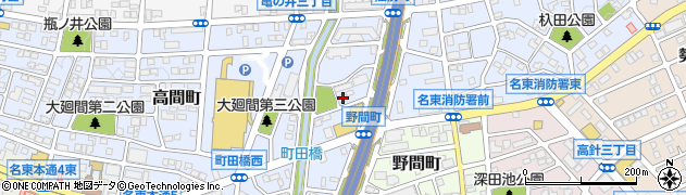 愛知県名古屋市名東区高間町212周辺の地図