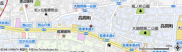 愛知県名古屋市名東区高間町46周辺の地図
