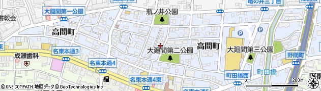 愛知県名古屋市名東区高間町354周辺の地図