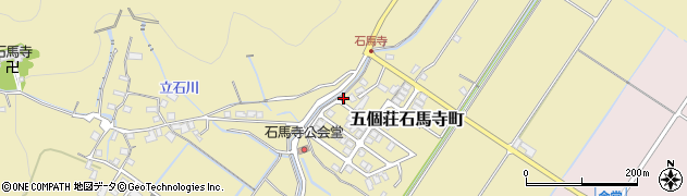 滋賀県東近江市五個荘石馬寺町周辺の地図