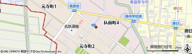 元寺周辺の地図