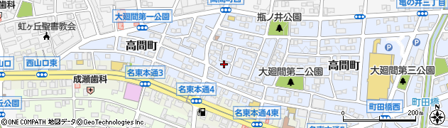愛知県名古屋市名東区高間町276周辺の地図