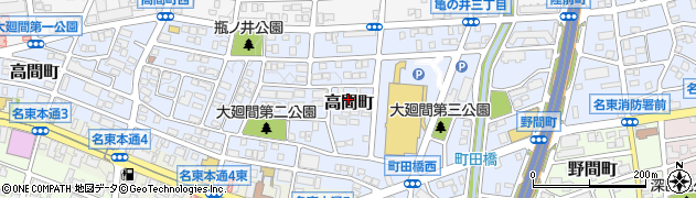 愛知県名古屋市名東区高間町420周辺の地図