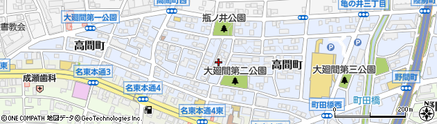 愛知県名古屋市名東区高間町353周辺の地図