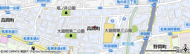 愛知県名古屋市名東区高間町421周辺の地図