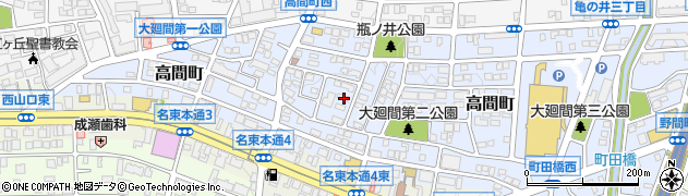 愛知県名古屋市名東区高間町298周辺の地図