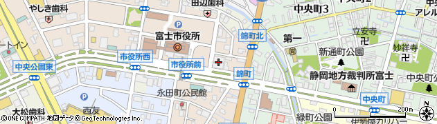 静岡銀行　富士ローンセンター周辺の地図