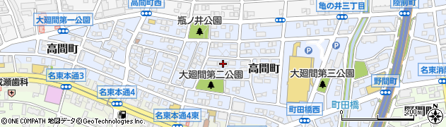 愛知県名古屋市名東区高間町390周辺の地図