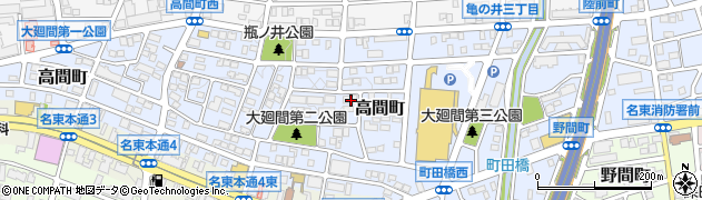 愛知県名古屋市名東区高間町395周辺の地図