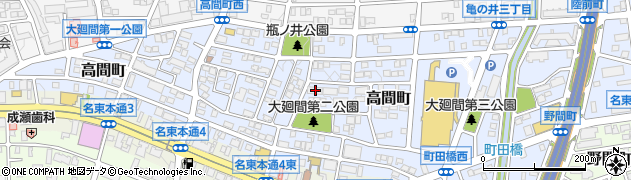 愛知県名古屋市名東区高間町384周辺の地図
