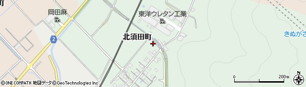滋賀県東近江市北須田町421周辺の地図