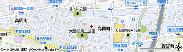 愛知県名古屋市名東区高間町391周辺の地図