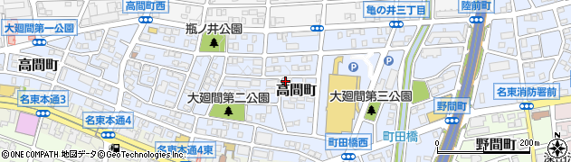 愛知県名古屋市名東区高間町420-2周辺の地図