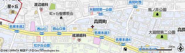 愛知県名古屋市名東区高間町38周辺の地図