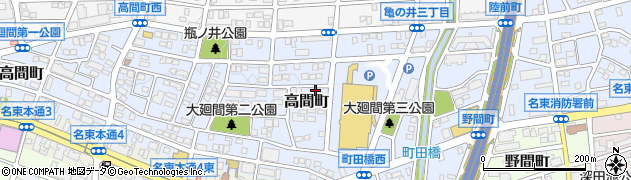 愛知県名古屋市名東区高間町422周辺の地図