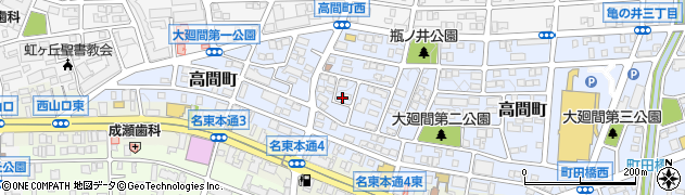 愛知県名古屋市名東区高間町282周辺の地図