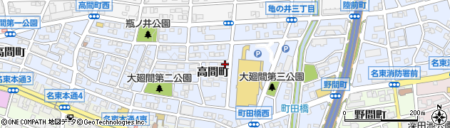 愛知県名古屋市名東区高間町425周辺の地図