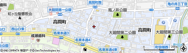 愛知県名古屋市名東区高間町283周辺の地図